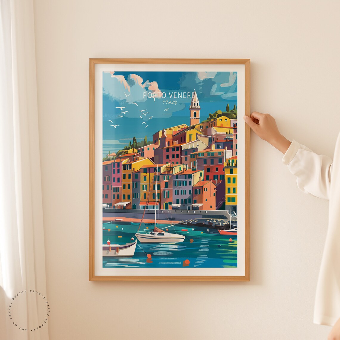 Porto Venere Travel Poster, Italy Coast Print - Image 2