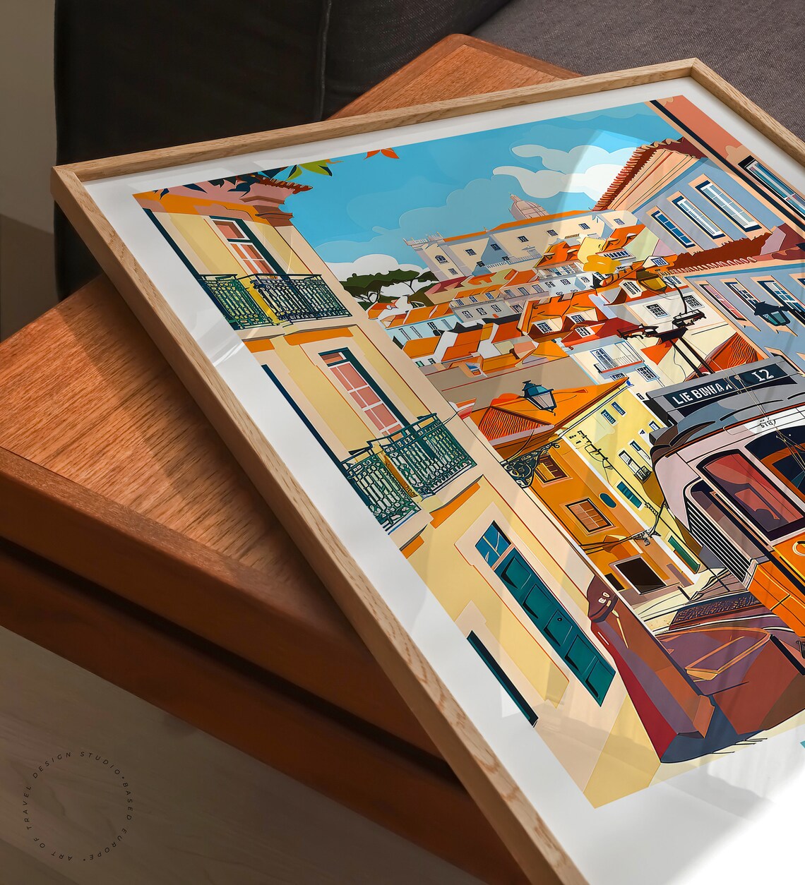 Lisbon Travel Poster Portugal Home Decor Print - Image 3