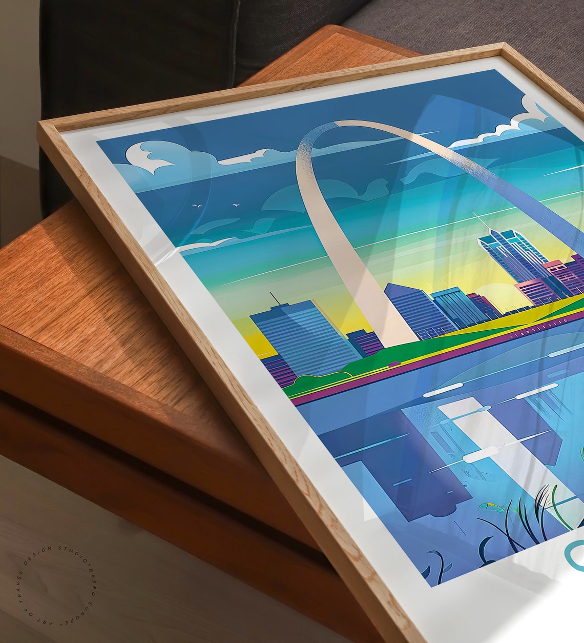 St Louis Missouri Travel Poster Missouri Travel Wall Art City Poster The Gateway Arch Poster Birthday Gifts Home Decor - Image 3