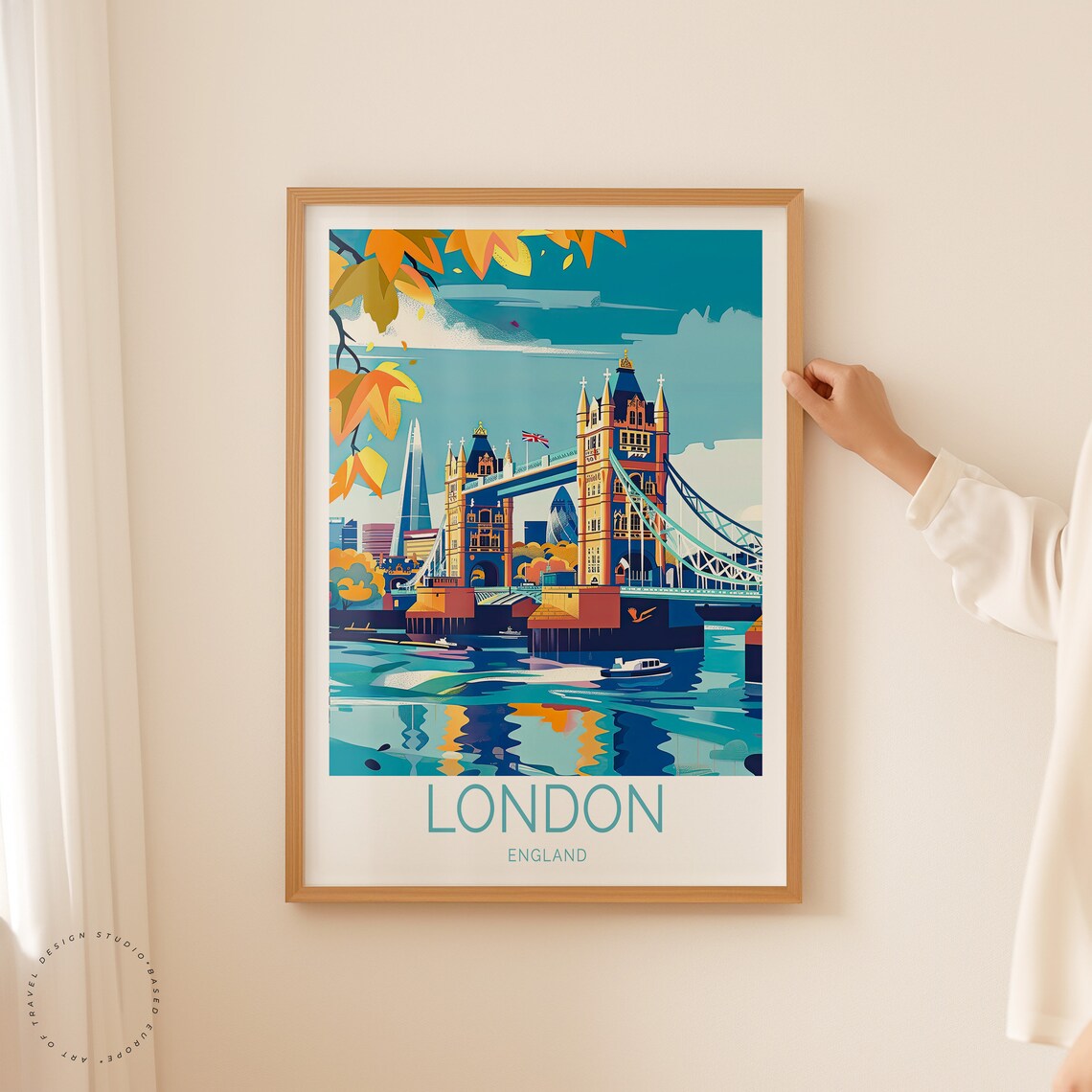 London UK Travel Poster, England City Print - Image 2