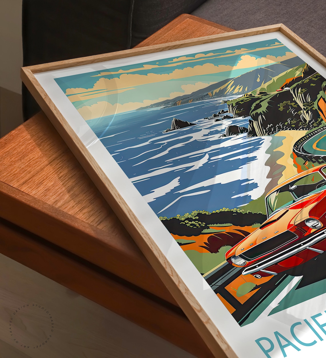 Pacific Coast Highway Travel Poster, California - Image 3
