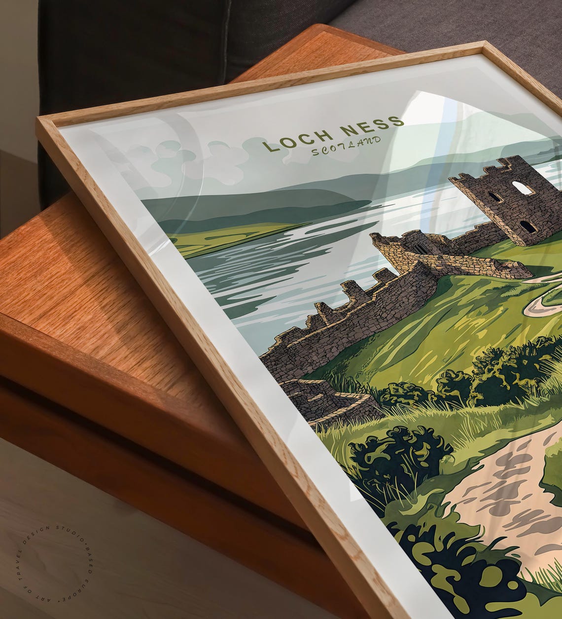 Loch Ness Scotland Castle Ruins Highland Loch Shoreline Poster - Image 3