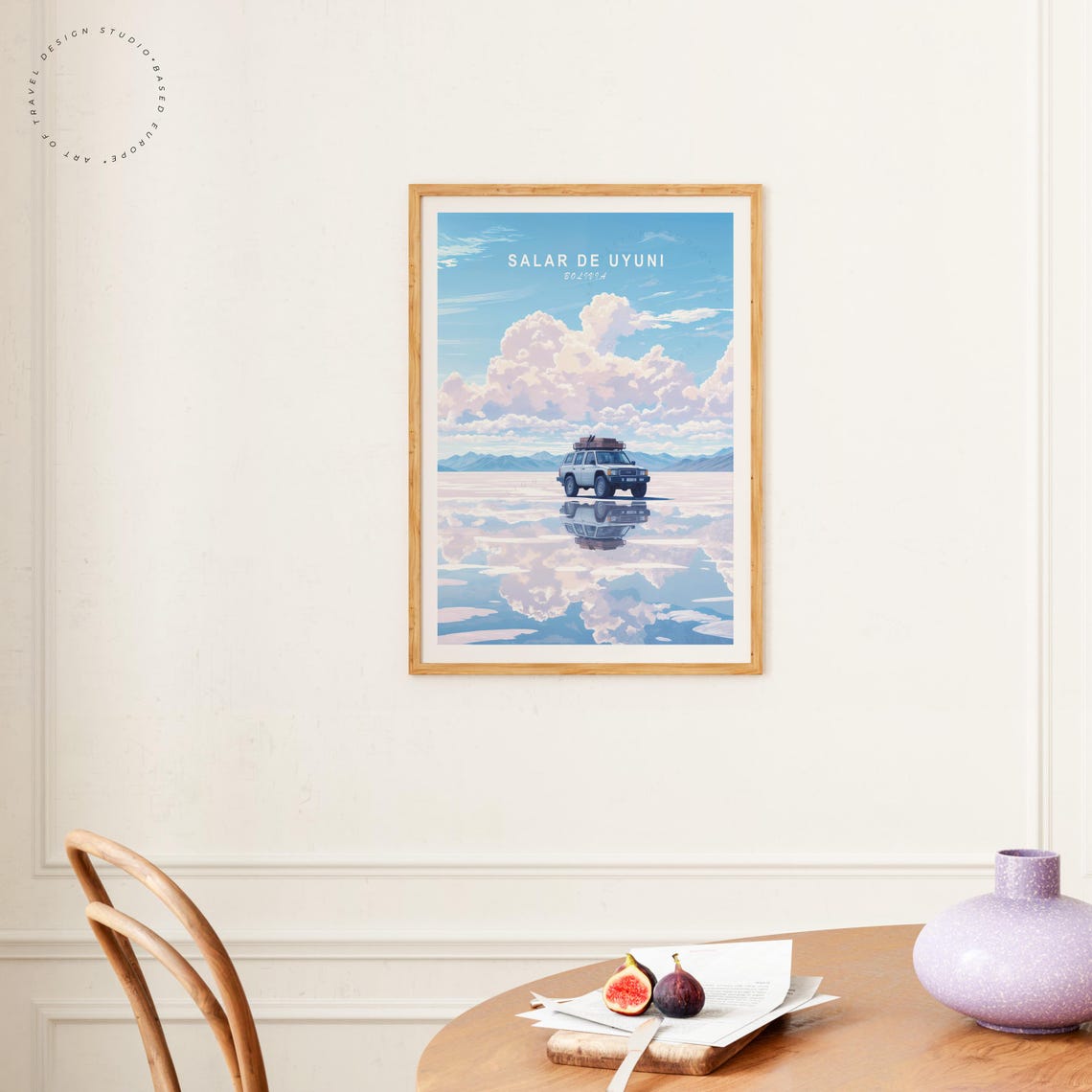 Salar De Uyuni Travel Poster, Minimalist Bolivia - Image 4