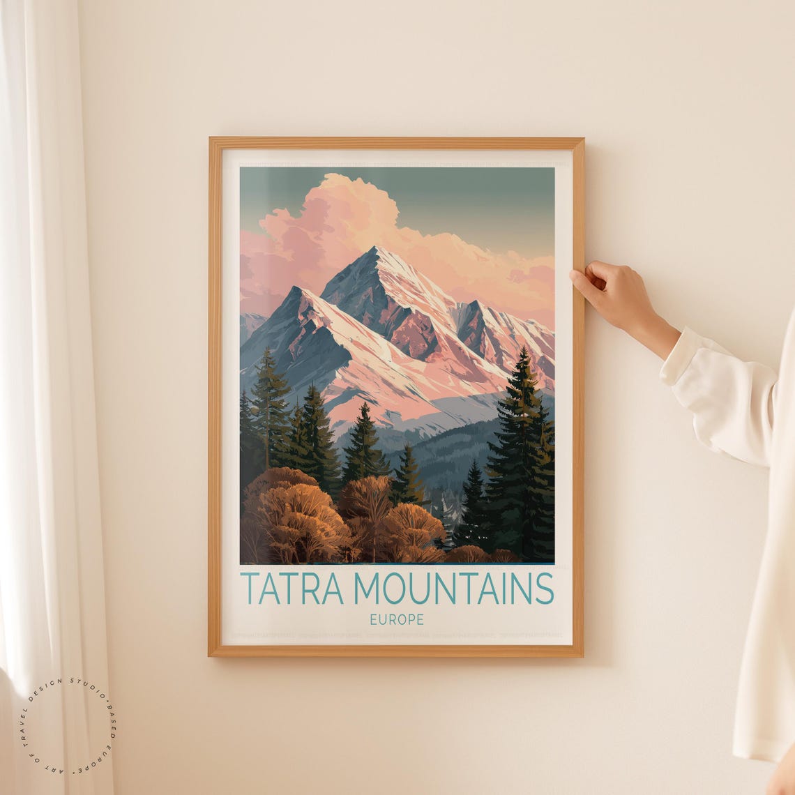 Tatra Mountains Europe Snowcapped Peak Golden Dawn Travel Poster - Image 5