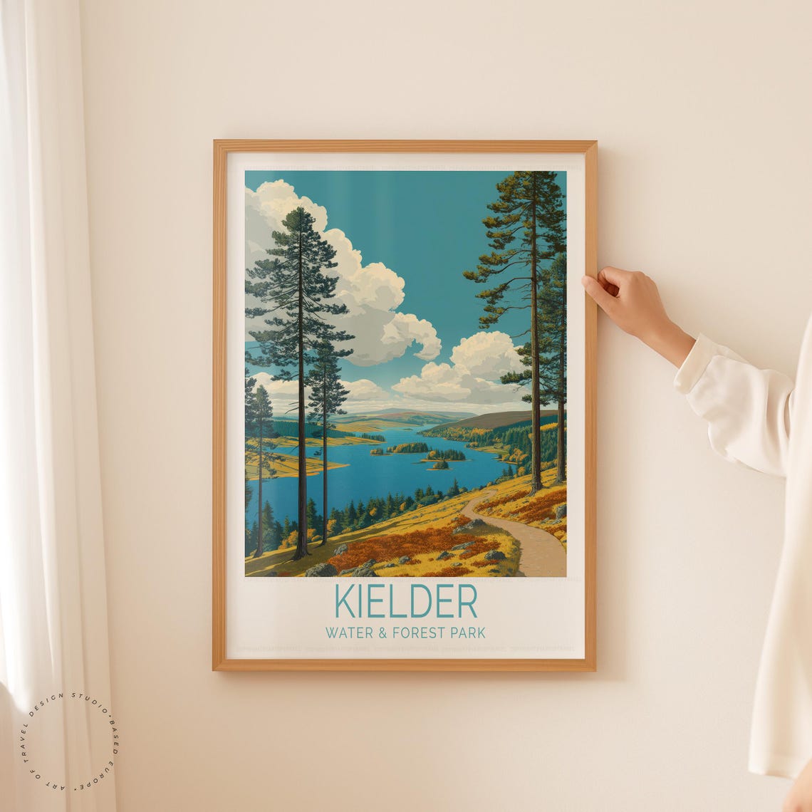 Kielder Water Forest Park Pine Lake Path Scenic Travel Poster - Image 5