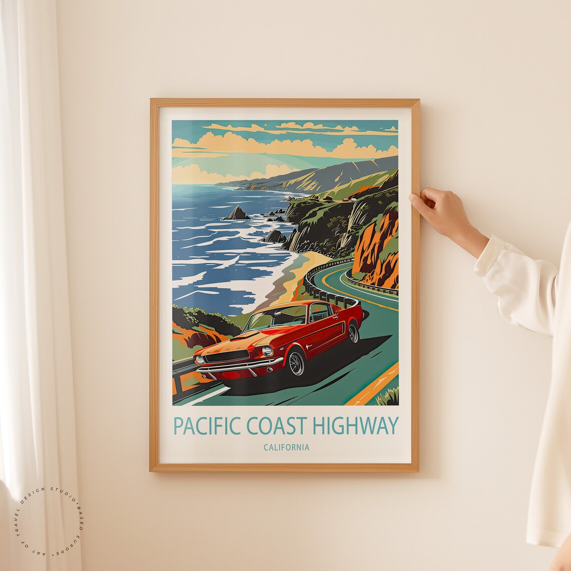 Pacific Coast Highway Travel Poster, California - Image 2