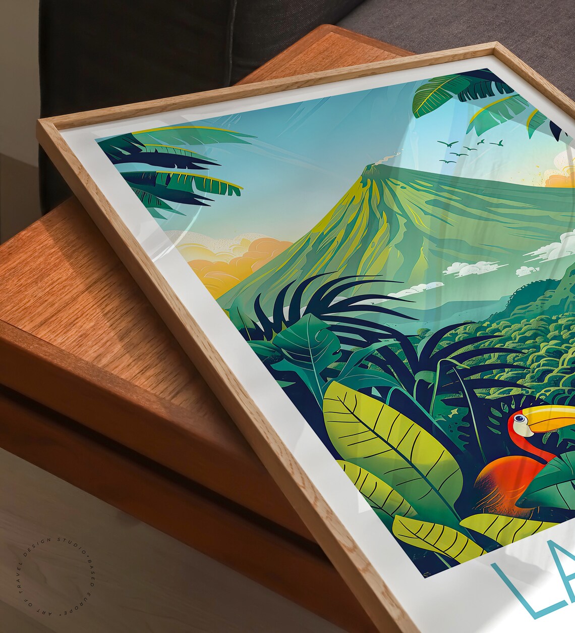 La Fortuna Travel Poster, Costa Rica Travel Print - Image 3