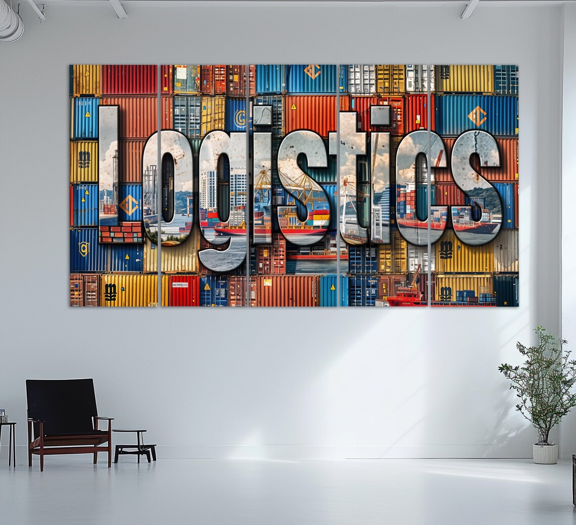 Logistics Office Wall Art, Cargo Shipping Poster - Image 3