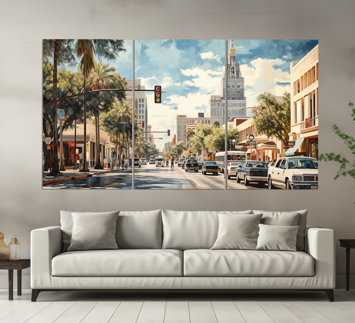 San Antonio Vintage Oil Painting Style Art Print - Image 6