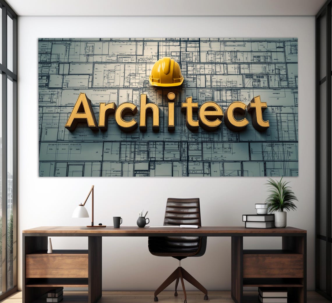 Architect Print Architect Wall Art Architect Poster Architect Gift Architecture Teacher Gift Architect Studio Wall Decor