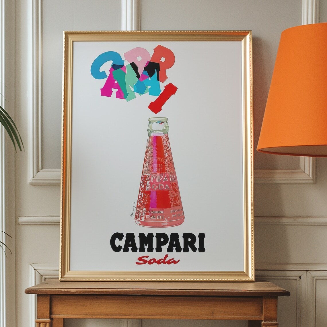 Vintage Classic Campari Soda Advertising Art Retro Cocktail Poster - Image 3