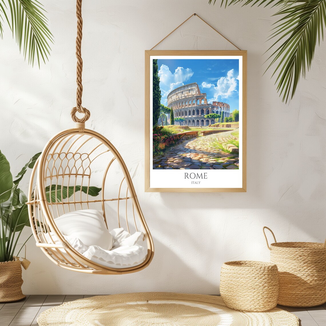 Rome Colosseum Ancient Arena Eternal City Italy Travel Poster - Image 2