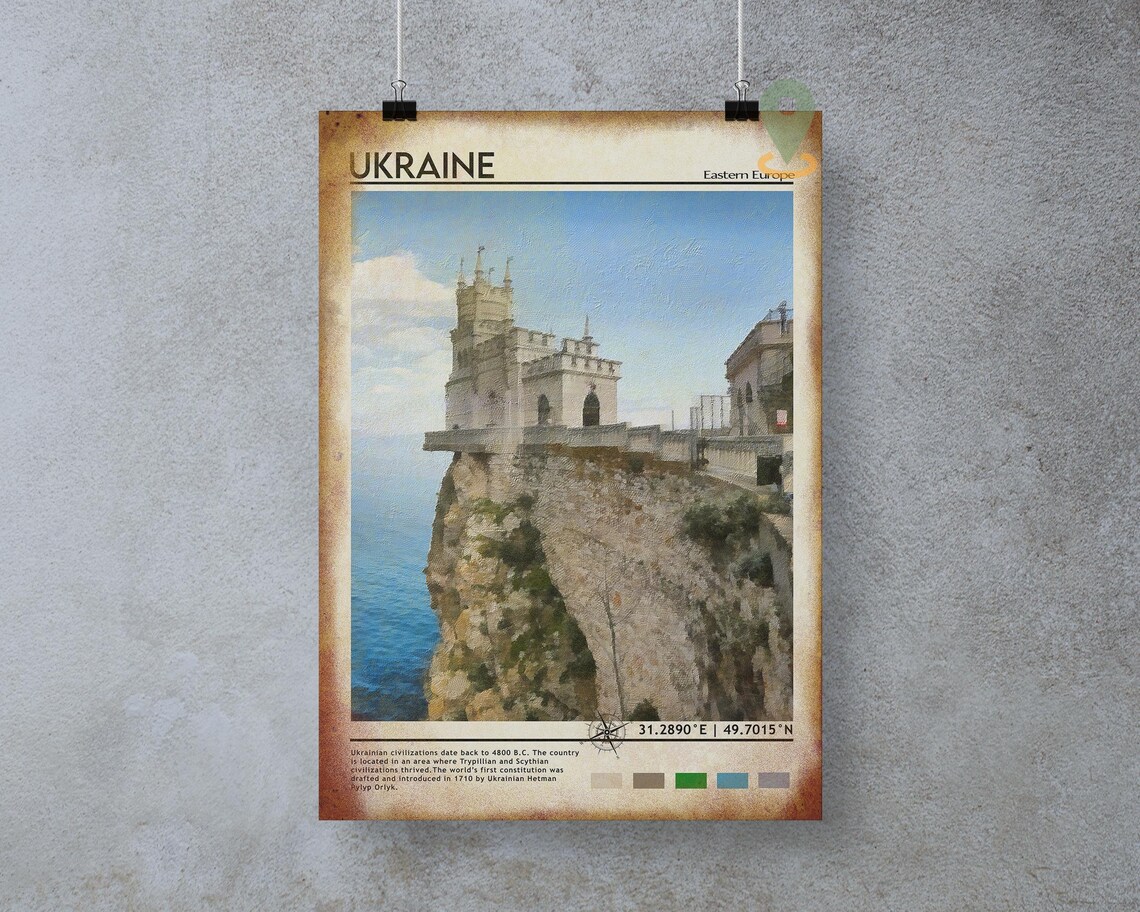 Ukraine Swallows Nest Castle Black Sea Cliff Eastern Europe Poster - Image 5
