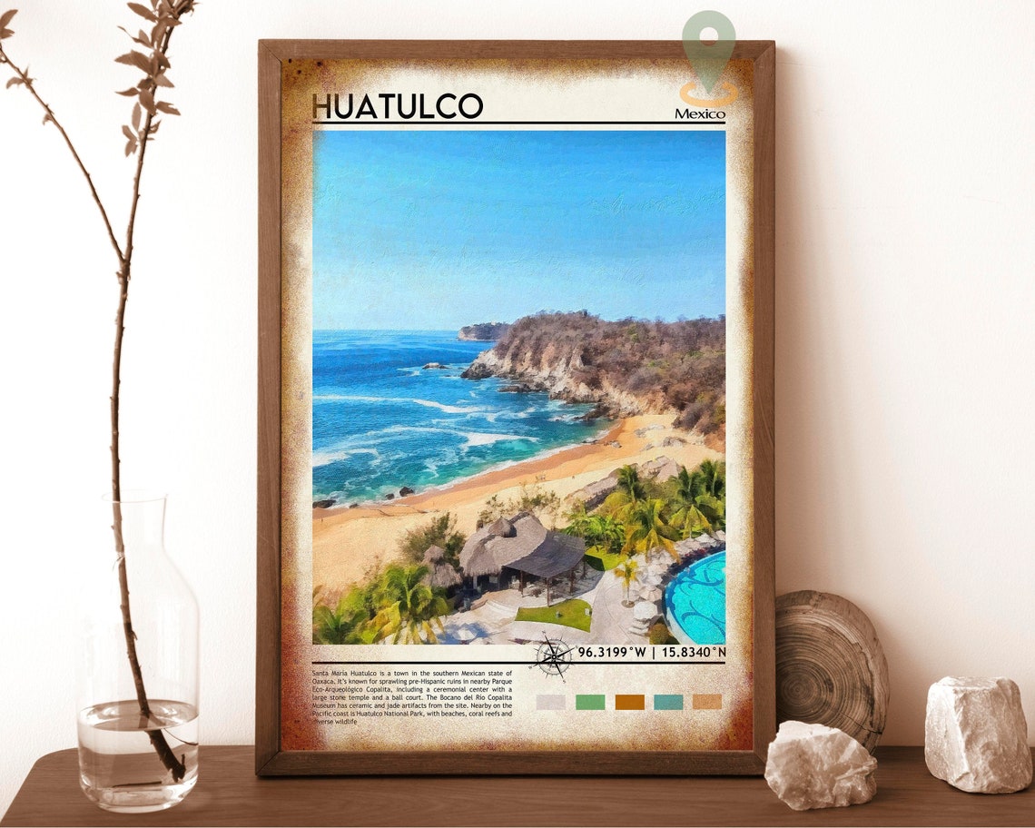 Huatulco Print Huatulco Photo Huatulco Poster Huatulco Painting Huatulco Artwork Huatulco City Mexico Poster Huatulco Gift Huatulco - Image 6