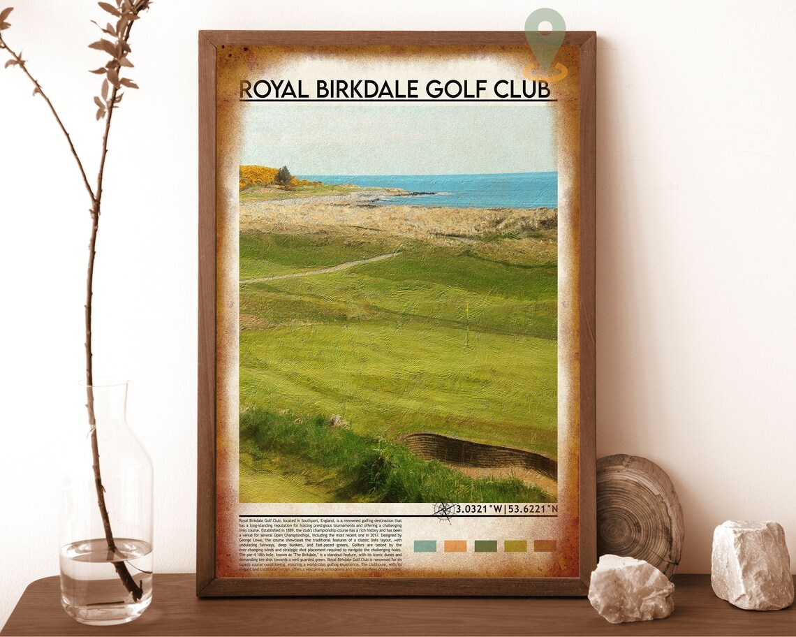 Royal Birkdale Golf Club Southport Coastal Links Fairway Poster - Image 6