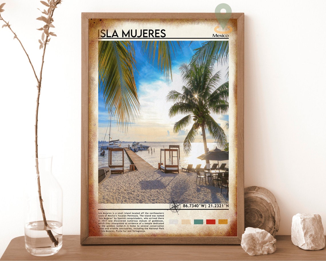 Isla Mujeres Print Isla Mujeres Art Isla Mujeres Poster Isla Mujeres Photo Isla Mujeres Painting Mexico Travel Poster Isla Mujeres - Image 6