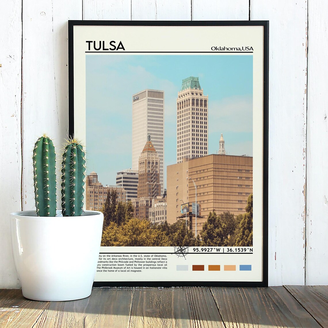 Tulsa Print Tulsa Poster Tulsa Wall Art Tulsa Travel Tulsa Art Print Tulsa Artwork Tulsa Photo Tulsa Oklahoma Print Tulsa Painting - Image 5