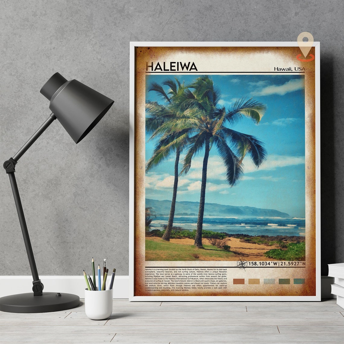 Haleiwa Print Haleiwa Poster Haleiwa Wall Art Haleiwa Travel Haleiwa Art Print Haleiwa Artwork Haleiwa Photo Haleiwa Hawaii Print - Image 5