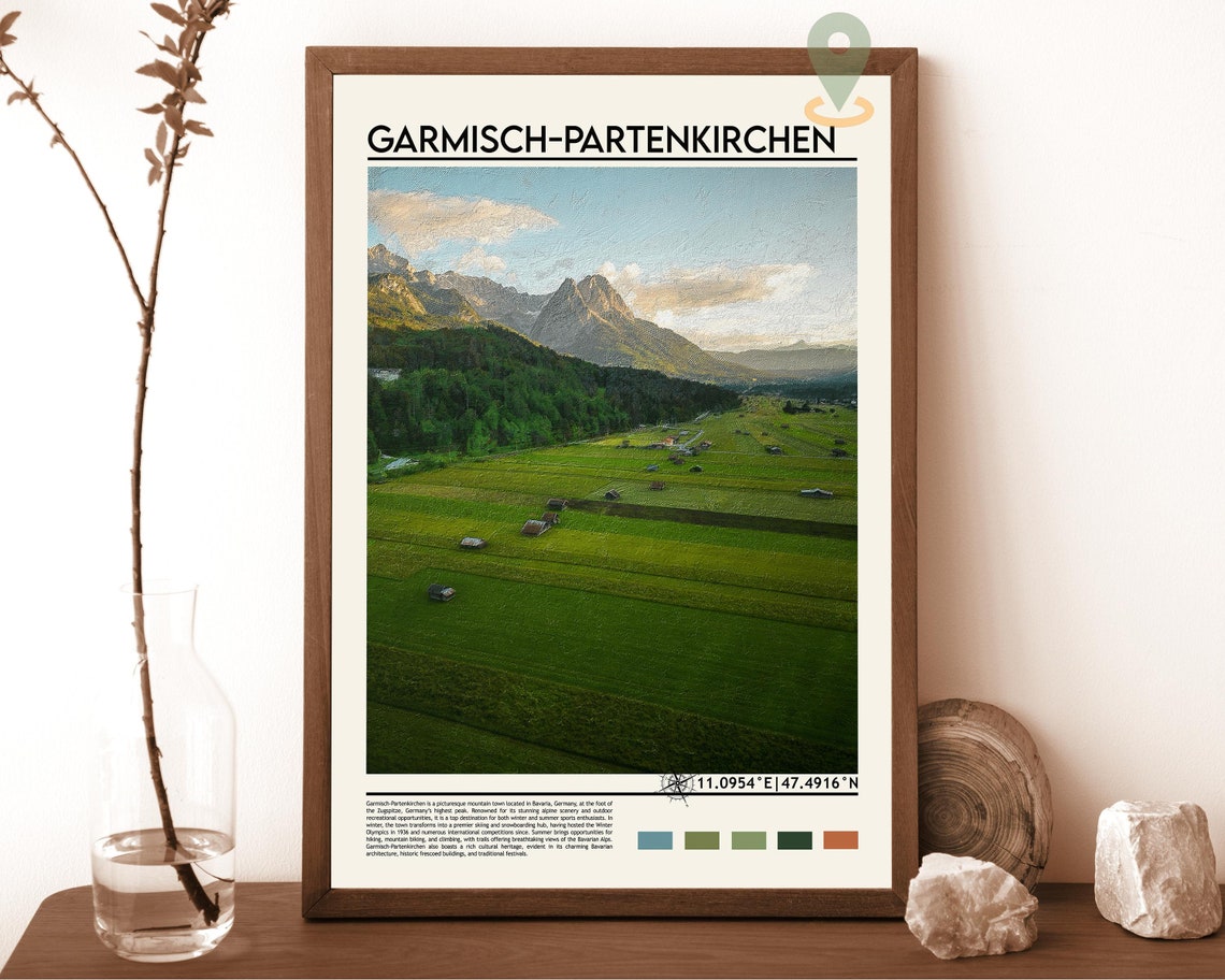 Garmisch-Partenkirchen Bavarian Alpine Meadow Zugspitze Poster