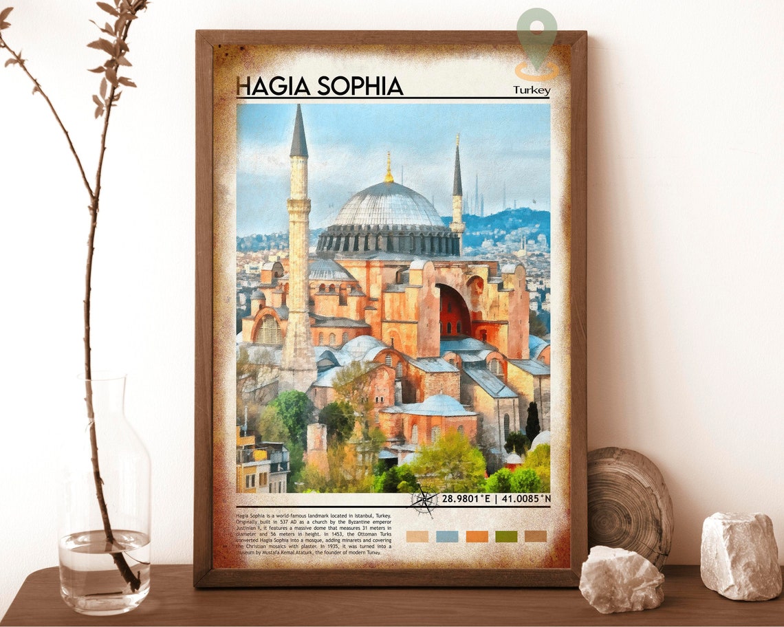 Hagia Sophia Print Hagia Sophia Art Hagia Sophia Poster Hagia Sophia Photo Hagia Sophia Poster Print Hagia Sophia Istanbul Travel - Image 6