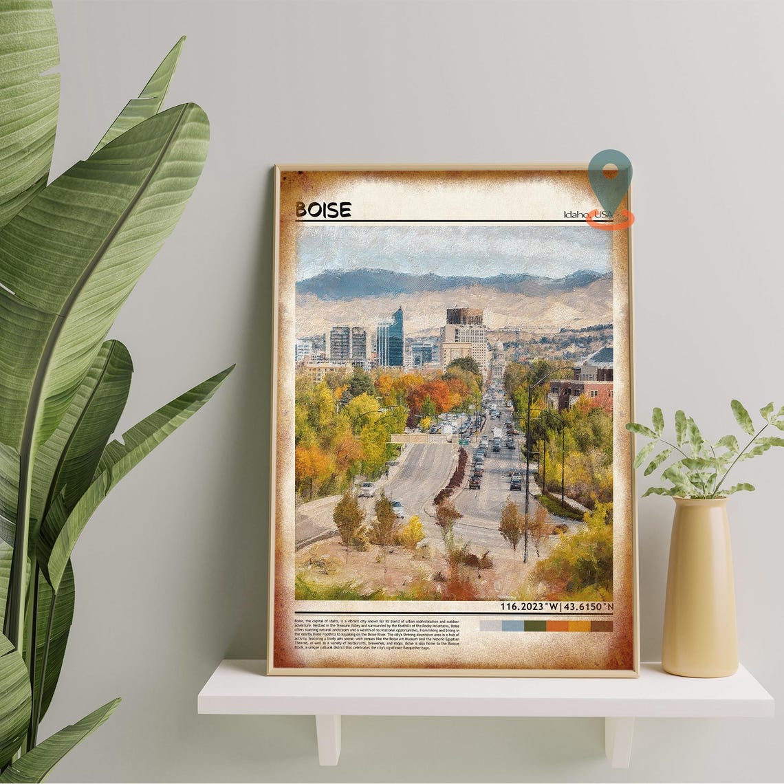 Boise Print Boise Wall Art Boise Poster Boise Photo Boise Poster Print Boise Travel Poster Boise Idaho Poster - Image 5