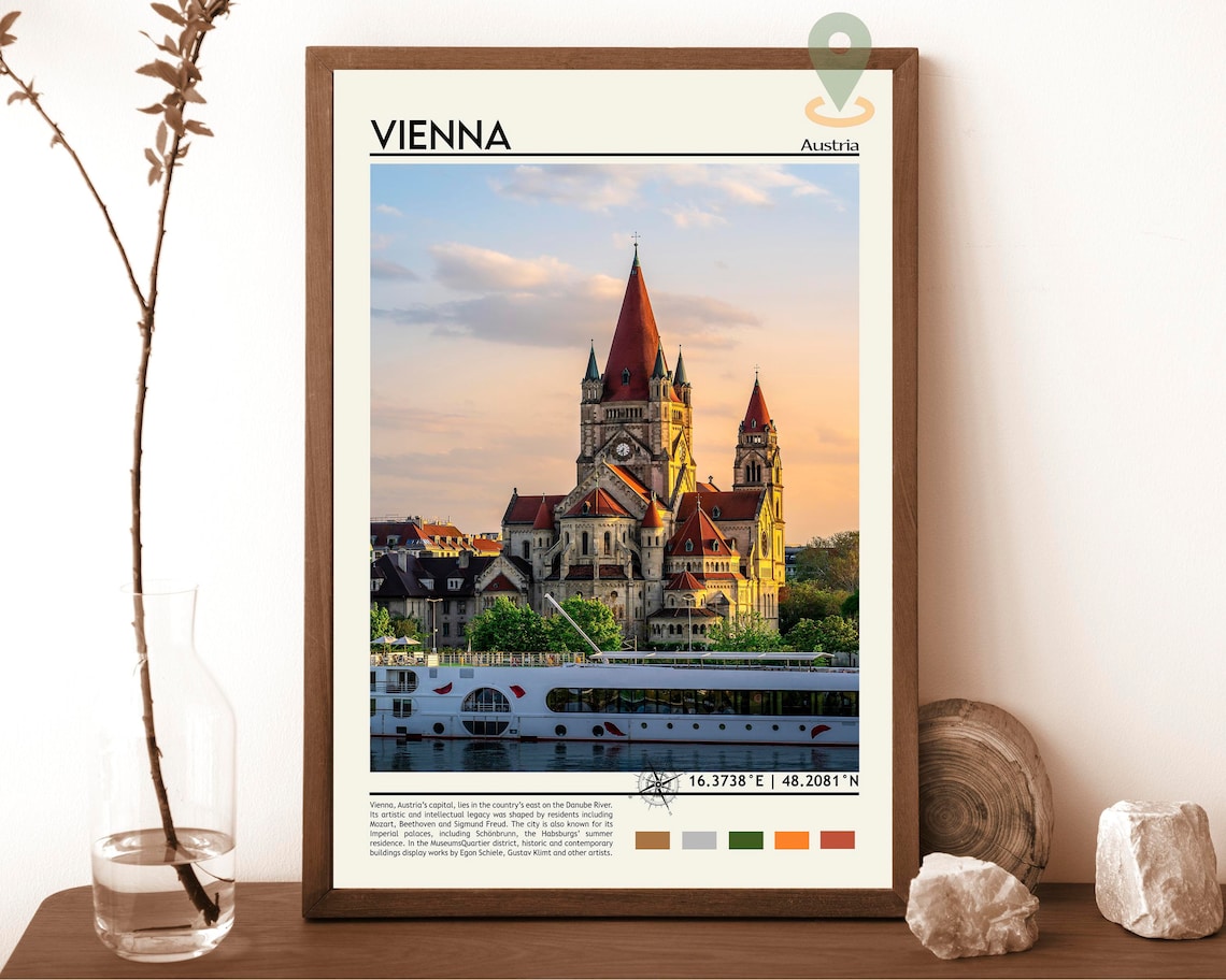 Vienna Print Vienna Art Vienna Poster Vienna Photo Vienna Poster Print Vienna Painting Austria Poster Vienna Artwork Vienna City