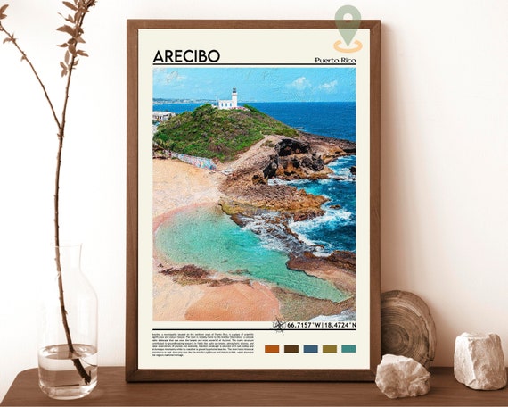 Arecibo Print Arecibo Poster Arecibo Wall Art Arecibo Travel Print Arecibo Art Print Arecibo Artwork Arecibo Photo Puerto Rico Print