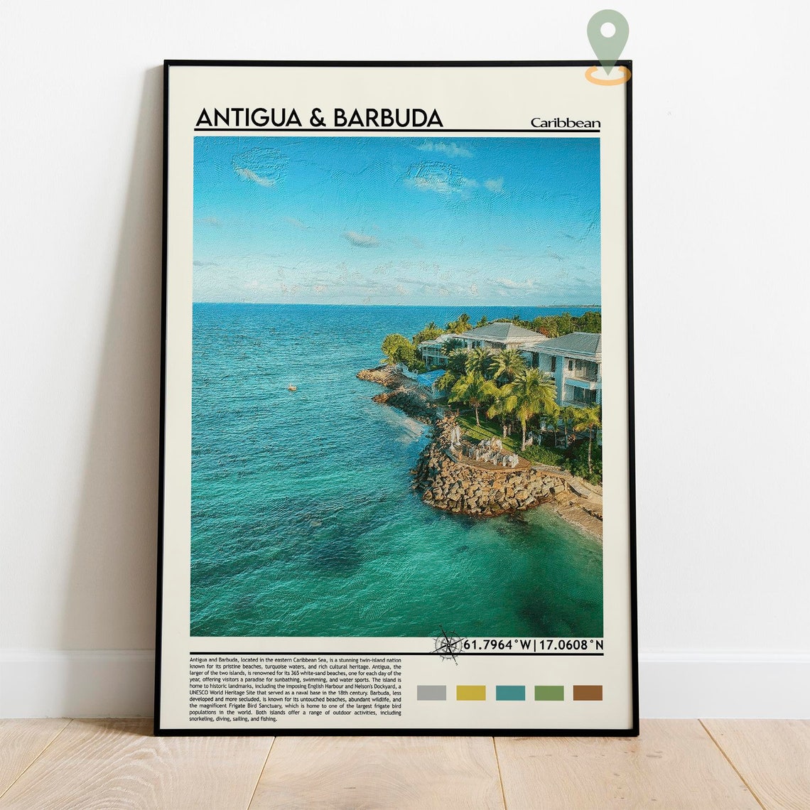 Antigua Print Antigua Poster Antigua Wall Art Antigua Travel Antigua Art Print Antigua Artwork Antigua Photo Antigua And Barbuda - Image 3
