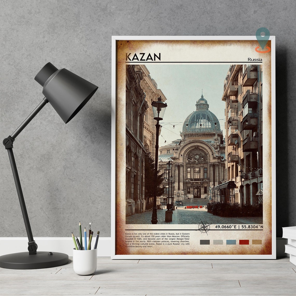 Kazan Print Kazan Poster Kazan Wall Art Kazan Travel Kazan Art Print Kazan Artwork Kazan Photo Kazan Russia Print Kazan Painting - Image 4