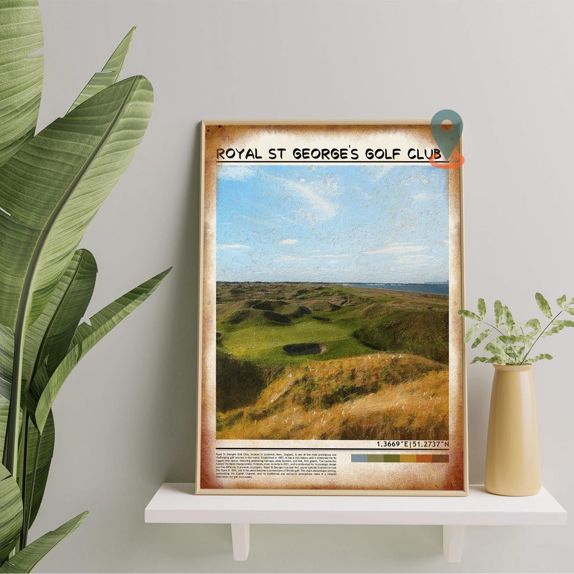 Royal St Georges Golf Club Sandwich Kent England Links Poster - Image 5