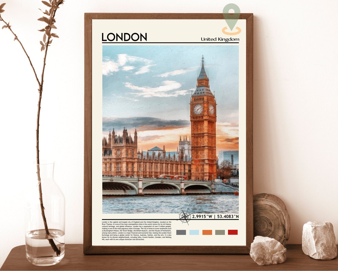 London Print London Poster London Wall Art London Travel London Art Print London Artwork London Photo United Kingdom Print London