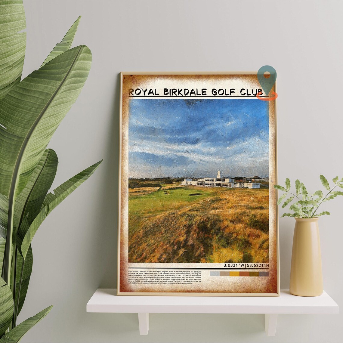 Royal Birkdale Golf Club England Links Course Clubhouse Poster - Image 5