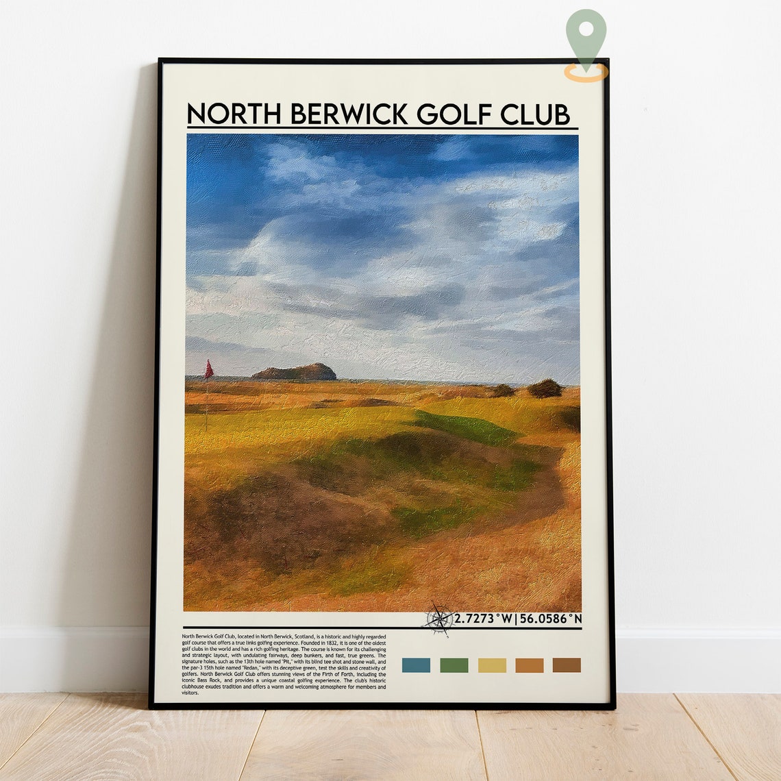 North Berwick Golf Club Scotland Links Course Photo Poster Art - Image 5