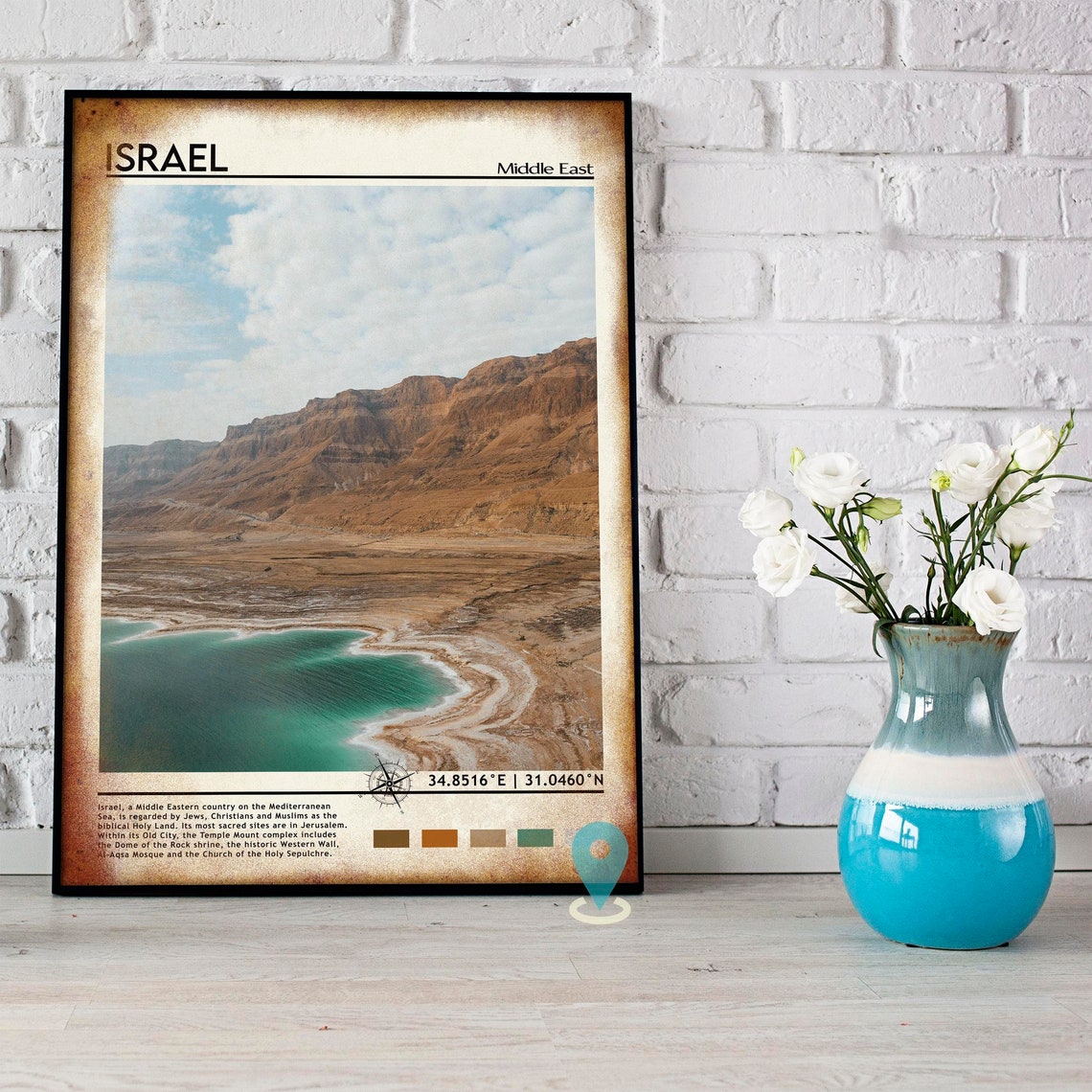 Israel Print Vintage Poster Israel Art Israel Poster Israel Photo Israel Poster Print Israel Wall Decor Jerusalem Poster Travel Gift - Image 4