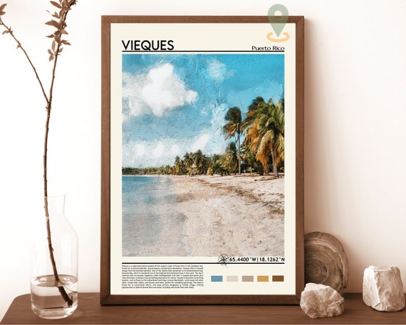 Vieques Print Vieques Poster Vieques Wall Art Vieques Travel Print Vieques Art Print Vieques Artwork Vieques Photo Puerto Rico Print