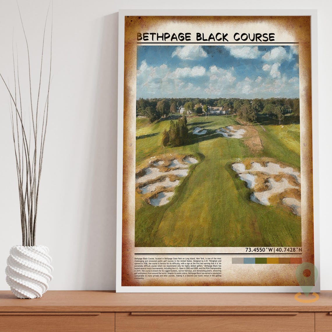 Bethpage Black Course Long Island New York Championship Poster - Image 3
