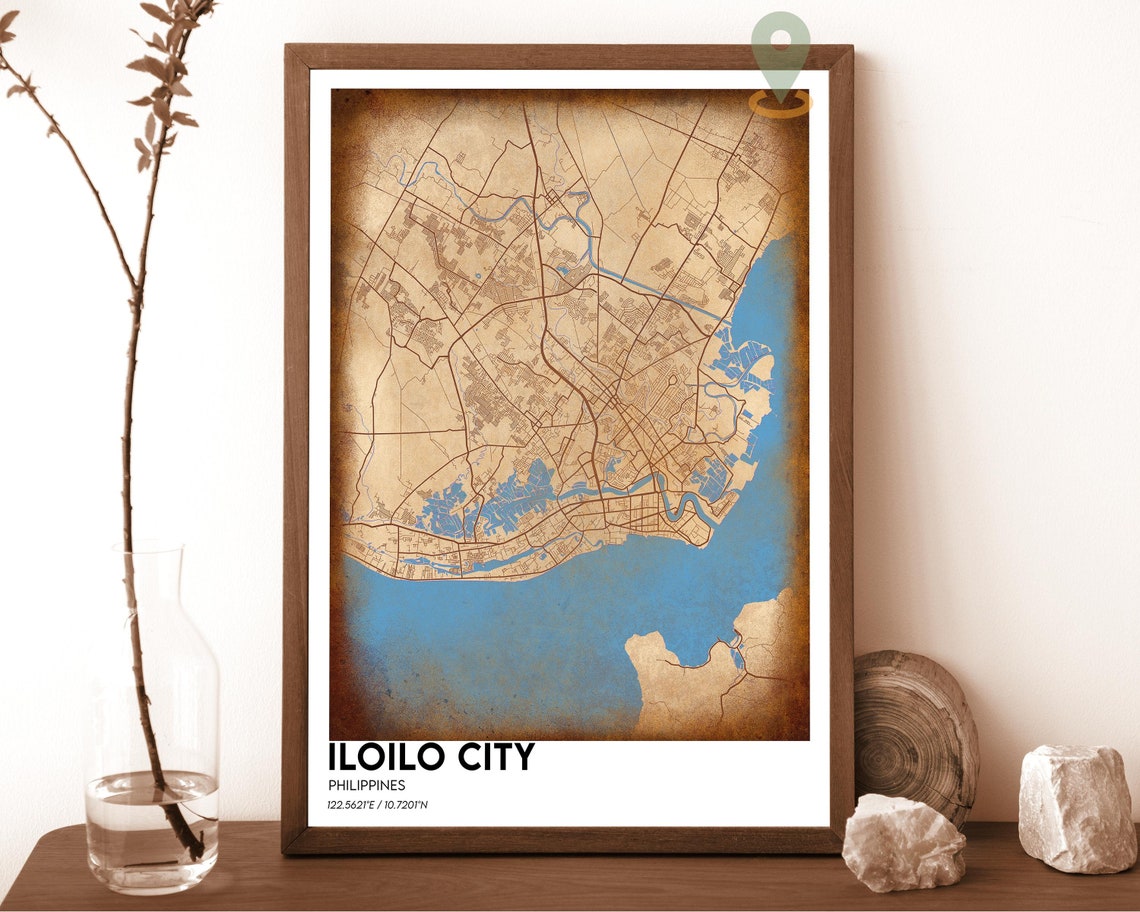 Iloilo City Map Iloilo City Map Print Iloilo City Personalized Map Iloilo City Wall Art Iloilo City Map Poster Iloilo City Philippines - Image 2