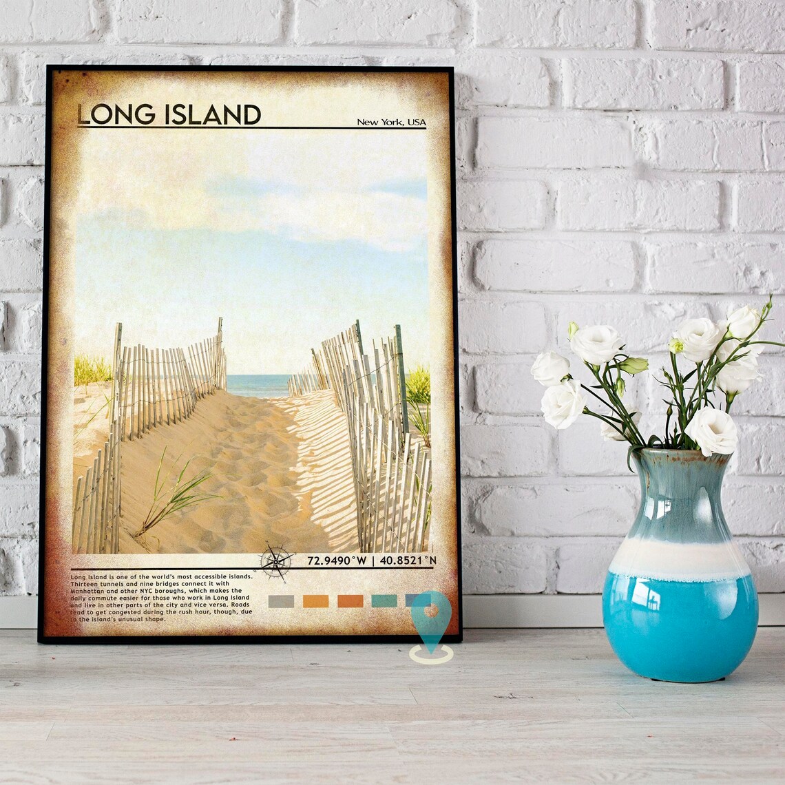 Long Island New York Beach Dune Path Coastal Photography Poster - Image 5