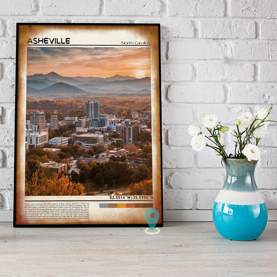 Asheville Print Asheville Wall Art Asheville Poster Asheville Photo Asheville Poster Print Asheville City Art Asheville North Carolina - Image 5