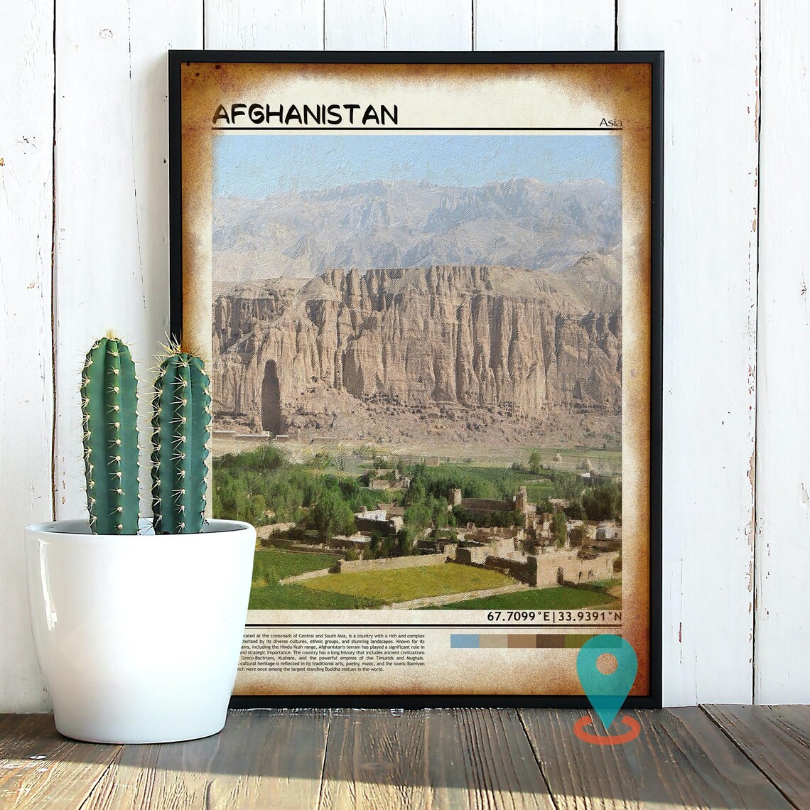 Afghanistan Print Vintage Poster Afghanistan Wall Art Afghanistan Poster Afghanistan Photo Afghanistan Poster Print Kabul Poster - Image 2