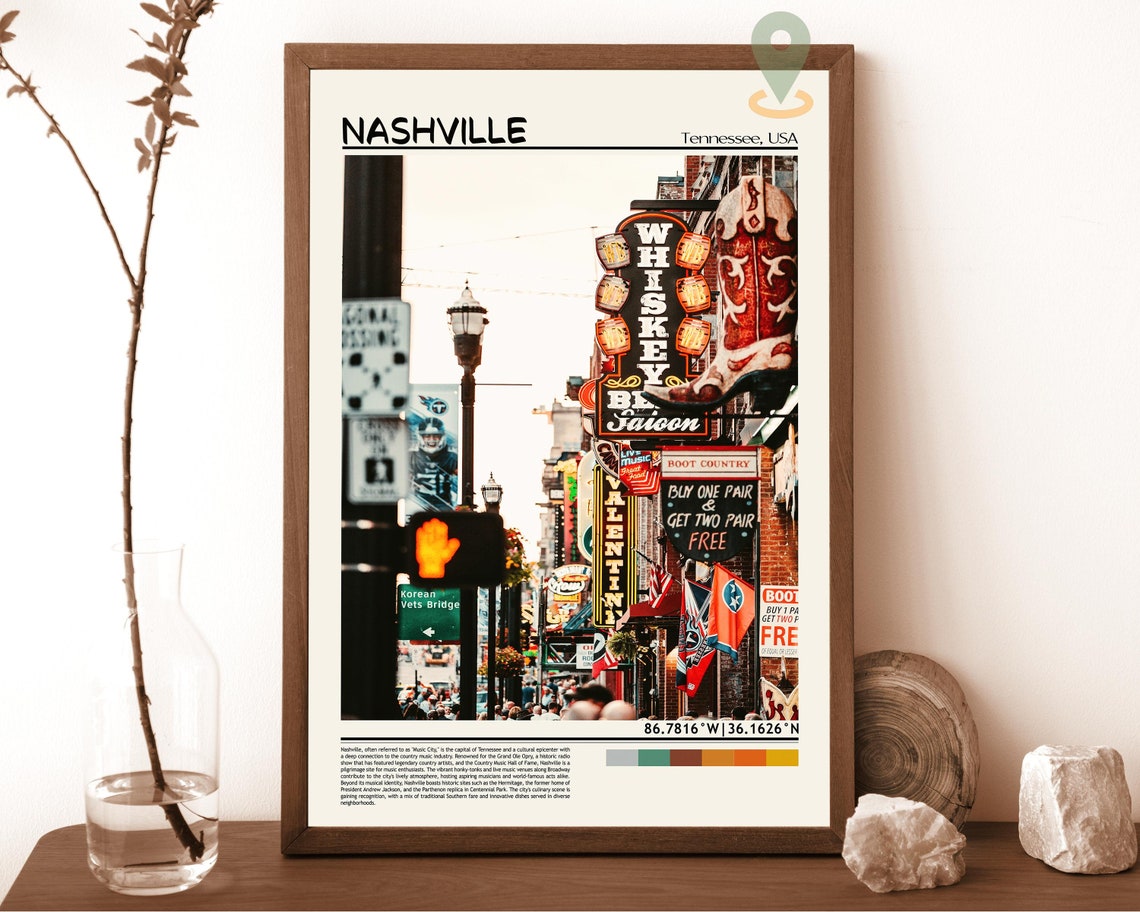 Nashville Print Nashville Wall Art Nashville Poster Nashville Photo Nashville Poster Print Nashville Wall Dcor Nashville Tennesse