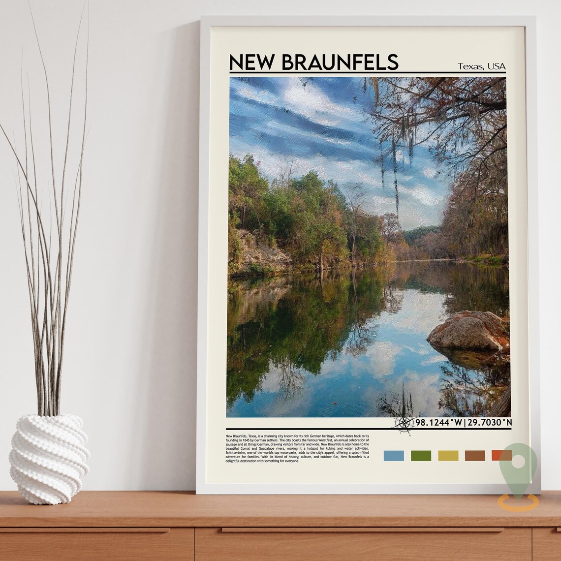 New Braunfels Print New Braunfels Wall Art New Braunfels Poster New Braunfels Photo New Braunfels Poster Print New Braunfels Texas - Image 5