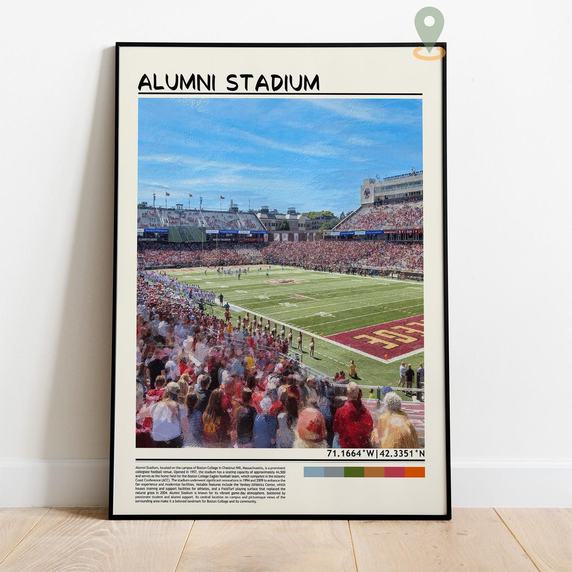 Alumni Stadium Print Alumni Stadium Wall Art Alumni Stadium Poster Alumni Stadium Photo Alumni Stadium Dorm Art Alumni Stadium Boston - Image 4