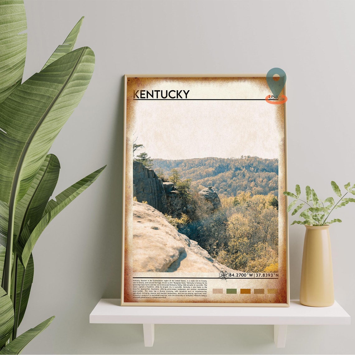 Kentucky Print Kentucky Poster Kentucky Wall Art Kentucky Travel Kentucky Art Print Kentucky Artwork Kentucky Photo Louisville Print - Image 2