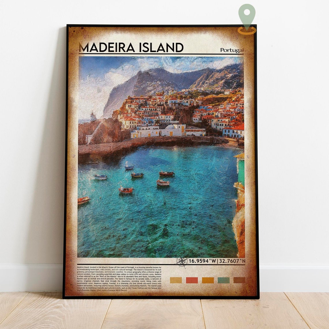 Madeira Island Print Madeira Island Poster Madeira Island Wall Art Madeira Island Travel Print Madeira Island Art Print Madeira Island - Image 4