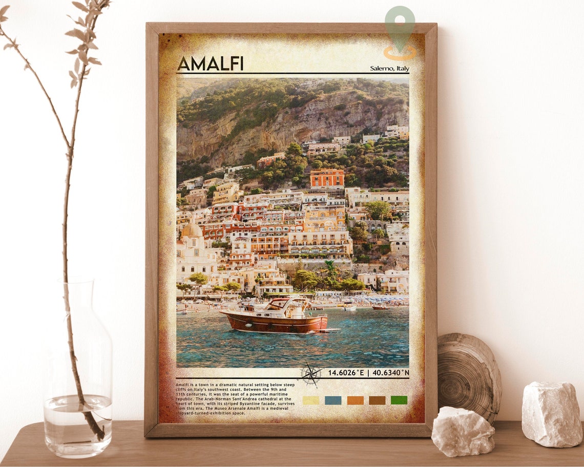 Amalfi Coast Italy Print Amalfi Coast Amalfi Print Amalfi Wall Art Amalfi Poster Amalfi Photo Amalfi Poster Print Italy Poster Print - Image 6