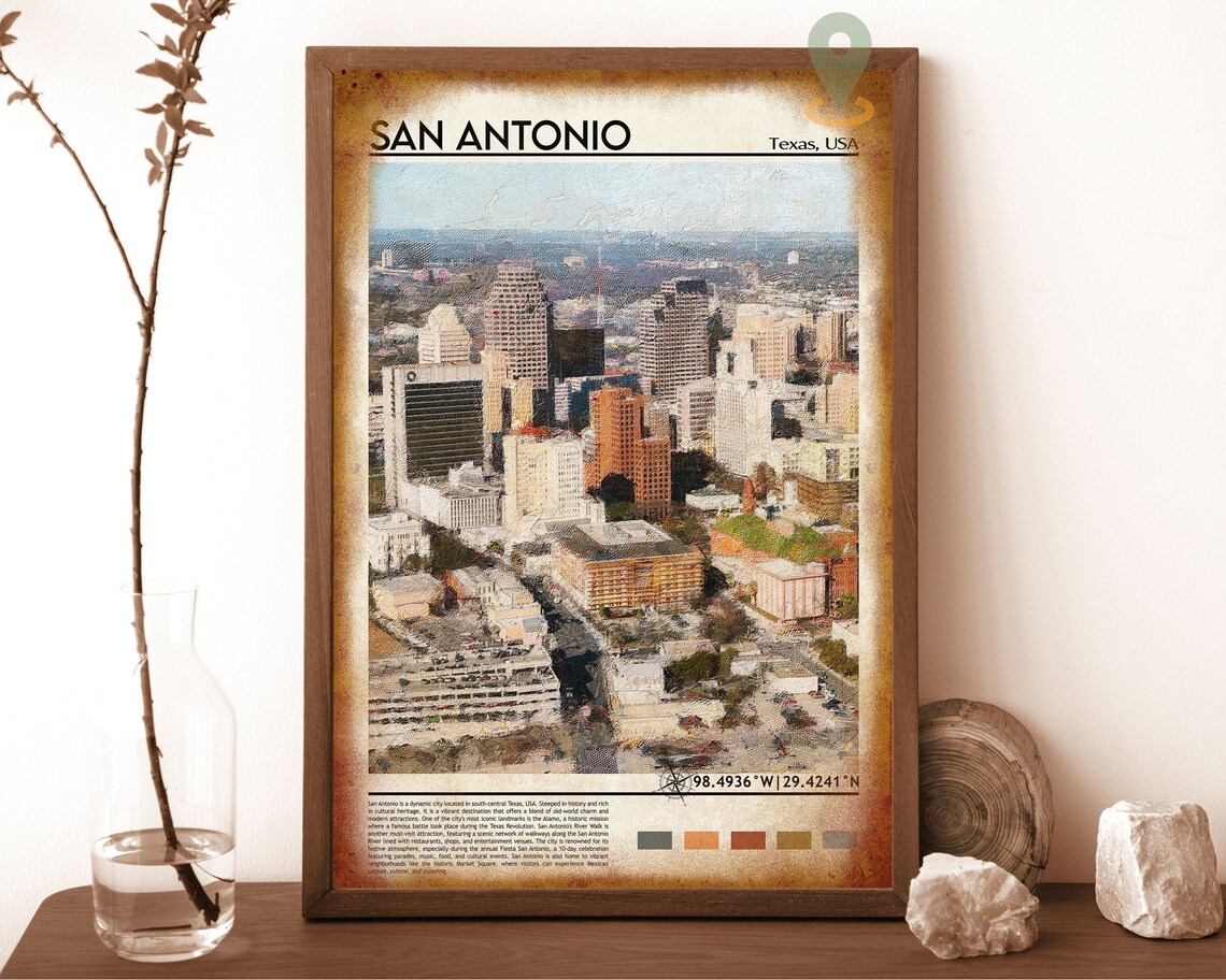 Albuquerque New Mexico Downtown Skyline Watercolor City Poster - Image 6