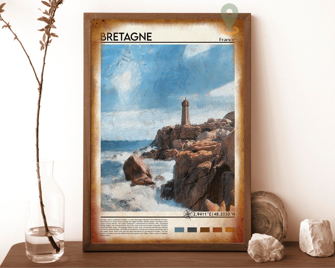 Bretagne Print Bretagne Poster Bretagne Wall Art Bretagne Travel Print Bretagne Art Print Bretagne Artwork Bretagne Photo France Art - Image 6
