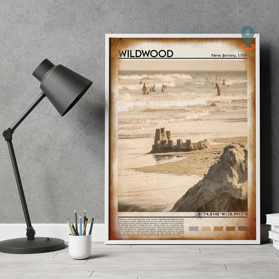 Wildwood Print Wildwood Poster Wildwood Wall Art Wildwood Travel Wildwood Art Print Wildwood Artwork Wildwood Photo New Jersey Print - Image 4