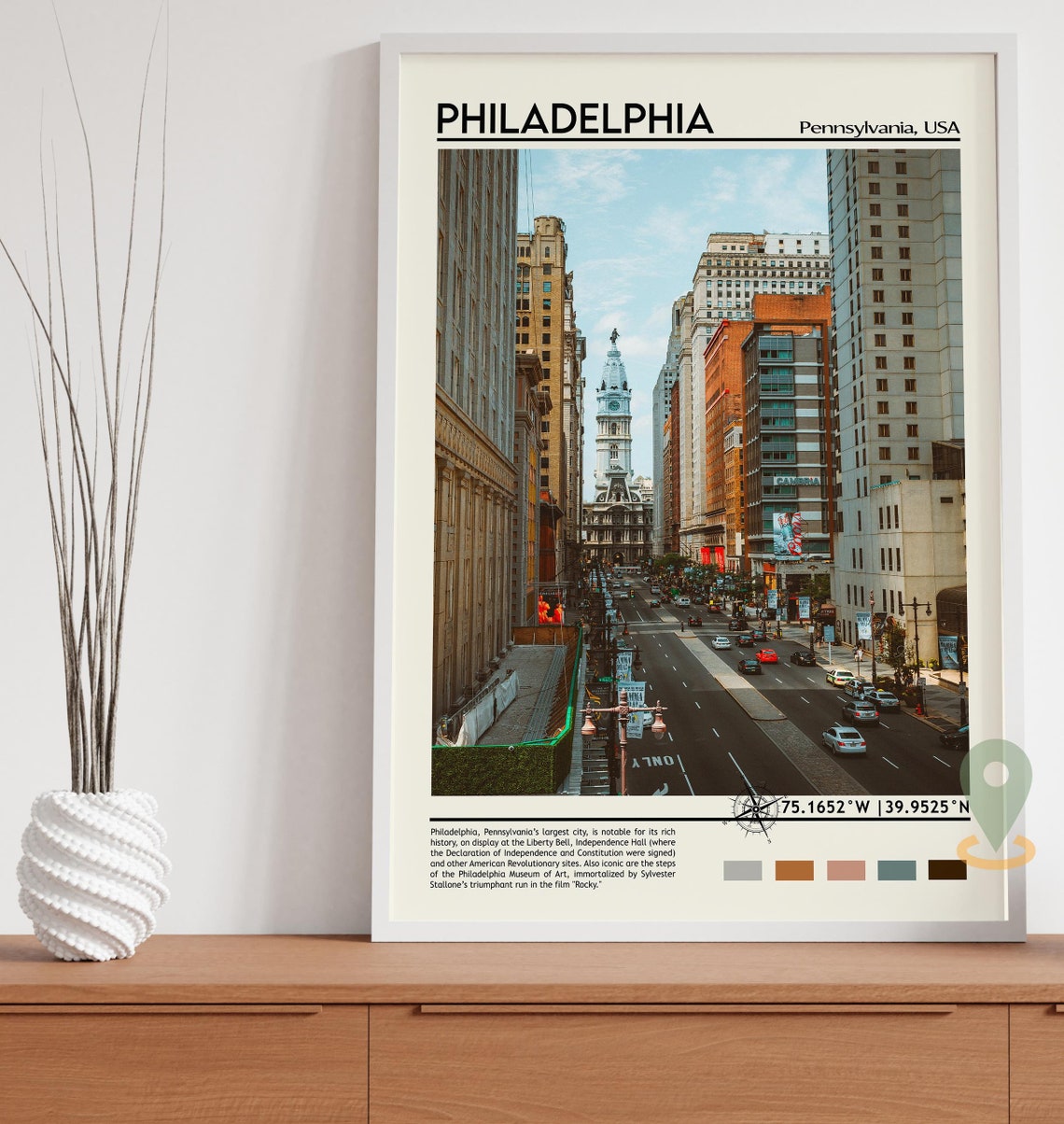 Philadelphia Print Philadelphia Art Philadelphia Poster Philadelphia Photo Philadelphia Poster Print Philadelphia City Pennsylvania - Image 3